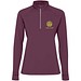 Estambul Half-Zip Sweatshirt für Damen, Plum red, 2XL