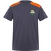 Expedition Kurzärmeliges T-Shirt für Herren, 160 g/m2, blei/orange, 2XL