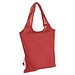 Faltbare Einkaufstasche aus Baumwolle, rot