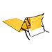 Faltbare Strandmatte SUNNY BEACH,gelb