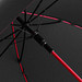 FARE® Automatik-Stockschirm Colorline, schwarz/rot