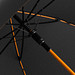 FARE® Automatik-Stockschirm Colorline, schwarz/orange