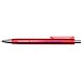 Feld RCS recycelter Kugelschreiber mit Metallic-Finish (schwarze Mine), rot