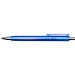 Feld RCS recycelter Kugelschreiber mit Metallic-Finish (schwarze Mine), royalblau