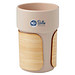 Fika 340 ml Becher mit Bambushülle, Oatmeal