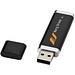 Flat USB-Stick, schwarz, 1GB