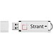 Flat USB-Stick, weiss, 1GB