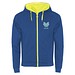 Fuji Kaputzensweatjacke Unisex, royalblau / Fluor Yellow, L