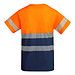 Funktionsshirt Tauri mit kurzen Ärmeln, L, navy/fluor orange