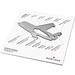 Geschenkartikel: ROMINOX® Key Tool Airplane / Flugzeug (19 Funktionen) im Motiv-Mäppchen Große Helden, silber