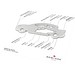 Geschenkartikel: ROMINOX® Key Tool Car/Auto (18 Funktionen) im Motiv-Mäppchen Super Dad, silber
