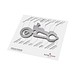 ROMINOX® Key Tool Motorbike / Motorrad (21 Funktionen) im Motiv-Mäppchen Frohe Ostern, grün