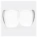 Gläser-Set DRINK LINE M, doppelwandig: 2er Set,transparent