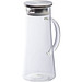 Glaskaraffe mit Deckel aus Edelstahl, 1.400 ml, transparent