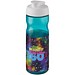 H2O Active® Base 650 ml Sportflasche mit Klappdeckel, aquablau/weiß
