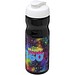 H2O Active® Base 650 ml Sportflasche mit Klappdeckel, schwarz/weiß