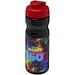 H2O Active® Base 650 ml Sportflasche mit Klappdeckel, schwarz/rot