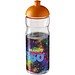 H2O Active® Base 650 ml Sportflasche mit Stülpdeckel, transparent/orange