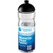H2O Active® Eco Base 650 ml Sportflasche mit Stülpdeckel, transparent/schwarz