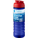 H2O Active® Eco Treble 750 ml Sportflasche mit Stülpdeckel & Trinkklappe, blau, rot
