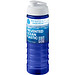 H2O Active® Eco Treble 750 ml Sportflasche mit Stülpdeckel & Trinkklappe, blau, weiß