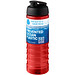 H2O Active® Eco Treble 750 ml Sportflasche mit Stülpdeckel & Trinkklappe, rot, schwarz