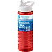 H2O Active® Eco Treble 750 ml Sportflasche mit Stülpdeckel & Trinktülle, rot, weiß