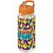 H2O Active® Octave Tritan™ 600 ml Sportflasche mit Ausgussdeckel, transparentklar/orange