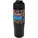 H2O Active® Tempo 700 ml Sportflasche mit Klappdeckel, schwarz/schwarz