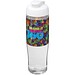 H2O Active® Tempo 700 ml Sportflasche mit Klappdeckel, transparent/weiß