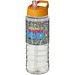 H2O Active® Treble 750 ml Sportflasche mit Ausgussdeckel, transparent/orange