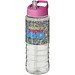 H2O Active® Treble 750 ml Sportflasche mit Ausgussdeckel, transparent/rosa