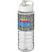 H2O Active® Treble 750 ml Sportflasche mit Ausgussdeckel, transparent/weiß