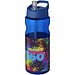H2O Base Sportflasche mit Ausgussdeckel, 650 ml, blau