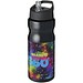 H2O Base Sportflasche mit Ausgussdeckel, 650 ml, schwarz