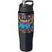 H2O Tempo Sportflasche mit Ausgussdeckel, 700 ml, schwarz
