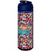 H2O Vibe Sportflasche mit Klappdeckel, 850 ml, blau