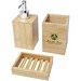 Hedon 3-teiliges Bambus Badezimmer-Set, natural