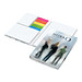 Geiger-Notes Hellsinki White Bookcover Haftnotizen, inkl. Druck, gloss