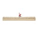 Holz-Kalender WALKING SANTA,braun