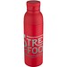 Illuminate 650 ml RCS doppelwandige Isolierflasche aus recyceltem Edelstahl, rot