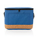 Impact AWARE™ XL RPET Two-Tone Kühltasche mit Korkdetail, blau