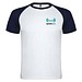 Indianapolis T-Shirt Unisex aus recyceltem Material, weiß / Navy Blue, 2XL