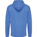 IQONIQ Abisko Zip-Kapuzenpullover aus recycelter Baumwolle, heather blue, XXS