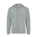 Iqoniq Abisko Zip-Kapuzenpullover aus recycelter Baumwolle, heather green