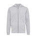 Iqoniq Abisko Zip-Kapuzenpullover aus recycelter Baumwolle, heather grey