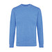 Iqoniq Denali ungefärbt. Rundhals-Sweater, heather blue, L
