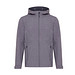 Iqoniq Makalu Herren Softshelljacke aus recyceltem Polyester, vulcano heather grey, XXXL