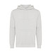 Iqoniq Rila Lightweight Hoodie aus recycelter Baumwolle, ungefärbte helles Grau, XXXL