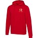 Jasper 280 g/m² Kapuzenpullover Unisex, rot, XXS